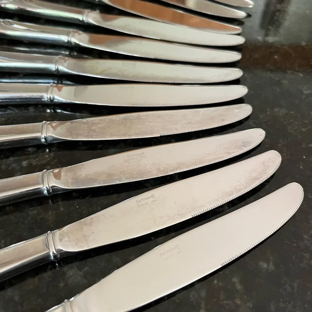 🍴 Fortunoff stainless steel knives/ flatware 🔪